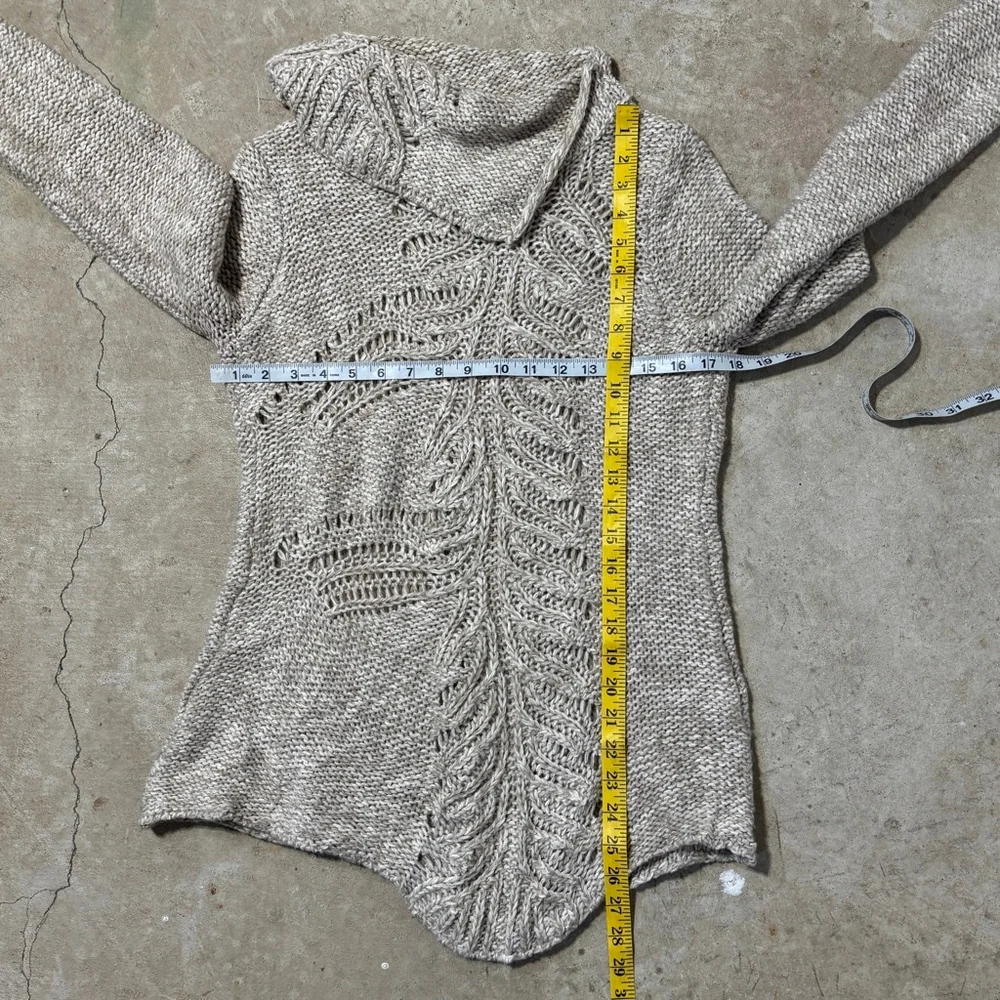 Anthropologie Moth Turtleneck Sweater Brown Beige Women’s Small Alpaca Blend - Picture 9 of 15